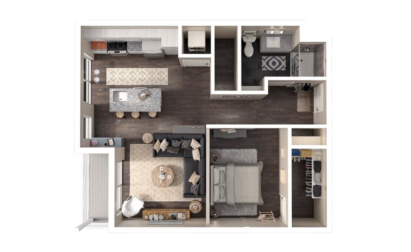 Gold 985 High Apartment Floor Plan